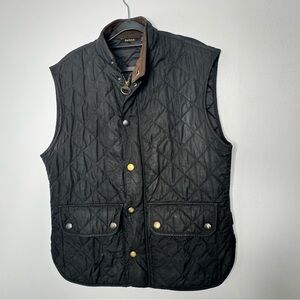 Barbour black quilted jacket size large